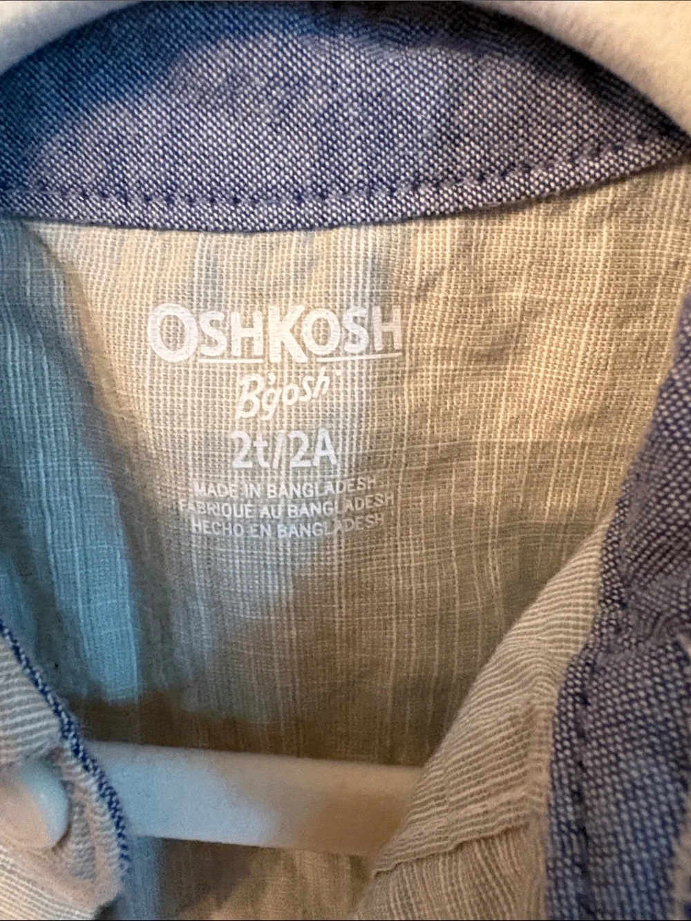 OshKosh B'gosh Short-Sleeve Button-Down Shirt in Sage Green
